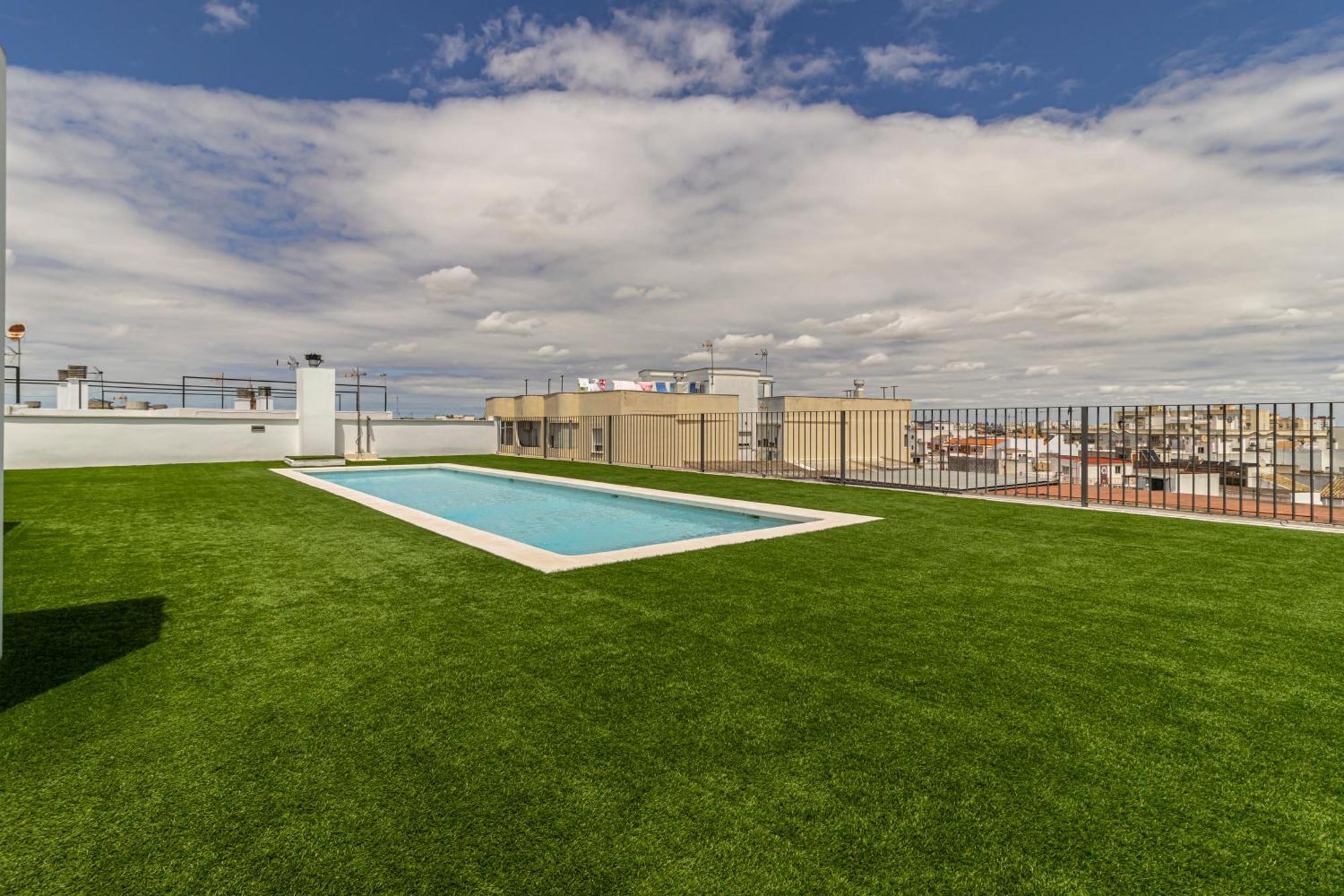 Allo Apartments San Clemente Centro 2 Habitaciones Parking Y Piscina เฮเรซ เด ลาฟรอนเตรา ภายนอก รูปภาพ